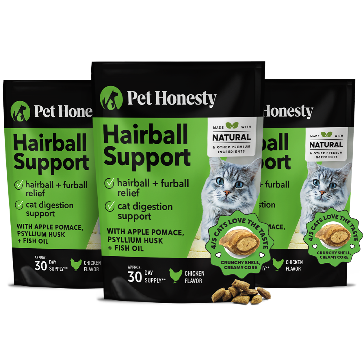 Cat Hairball Supplement Chicken Flavor PetHonesty Pet Honesty