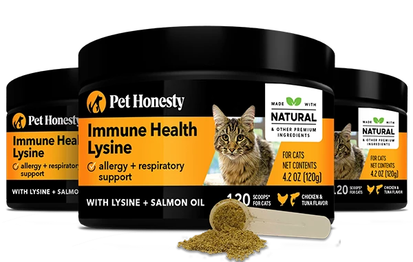 Immune Health Lysine Powder for Cats 3 Pack Pet Honesty