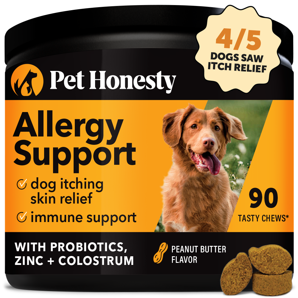 Allergy Support Chews Peanut Butter Pet Honesty