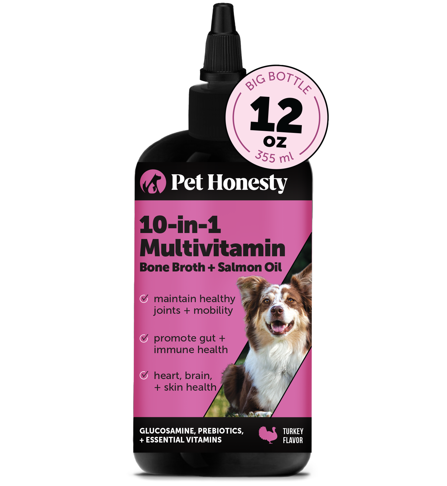 10 in 1 Multivitamin Oil Bone Broth Salmon Oil 12 Ounce PetHonesty PetHonesty