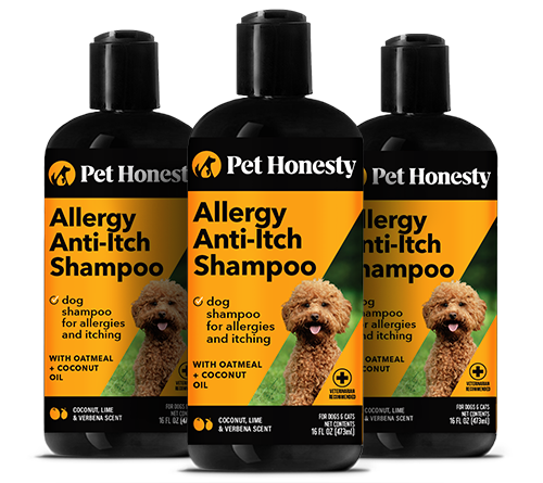 Pet dander shops shampoo dogs