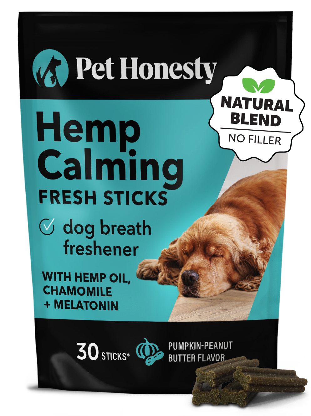 Hemp Calming Fresh Sticks 30 Count PetHonesty Pet Honesty