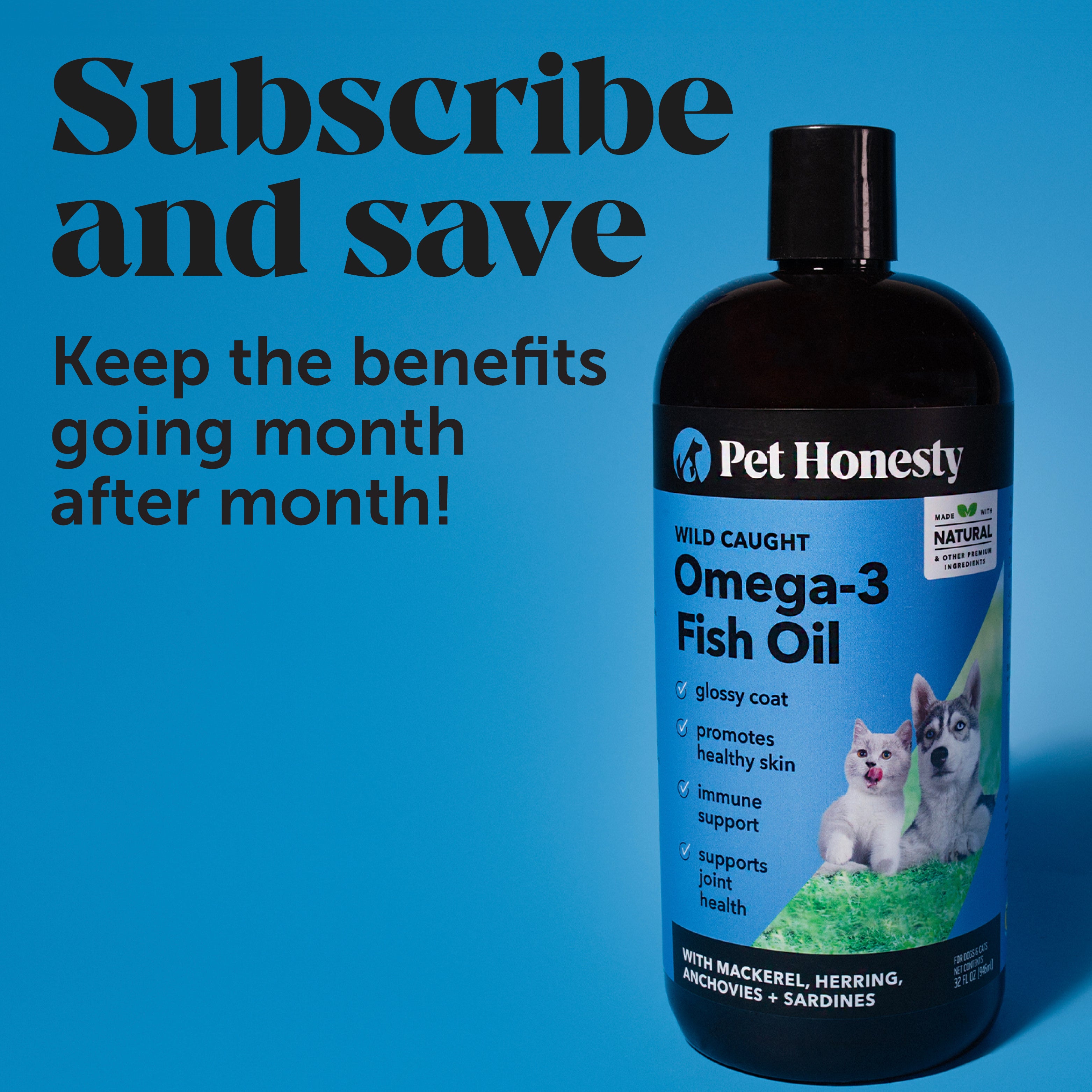 Omega 3 Fish Oil 16 Ounce PetHonesty Pet Honesty