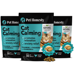Dual Texture Calming Supplement for Cats 3-Pack (Chicken Flavor)