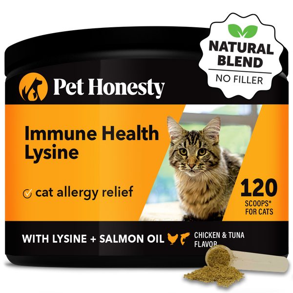 Cat food with clearance lysine